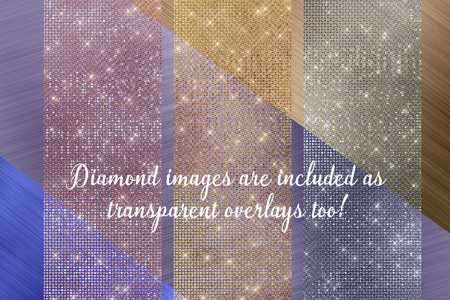 Diamond Sequin and Brushed Metal in Textures - product preview 8