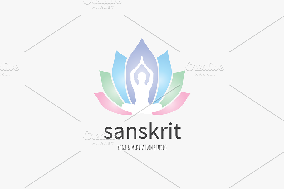 Sanskrit Yoga Logo in Logo Templates - product preview 8
