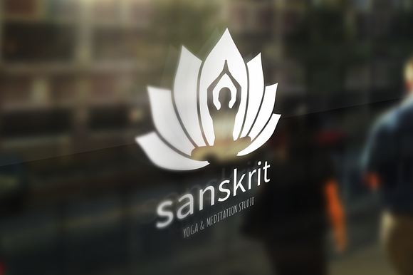 Sanskrit Yoga Logo in Logo Templates - product preview 2