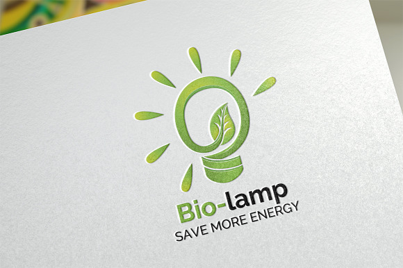 Bio Lamp / Energy - Logo Template in Logo Templates - product preview 5