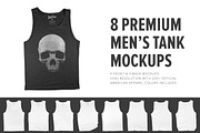 8 Premium Men's Tank Top Mockups