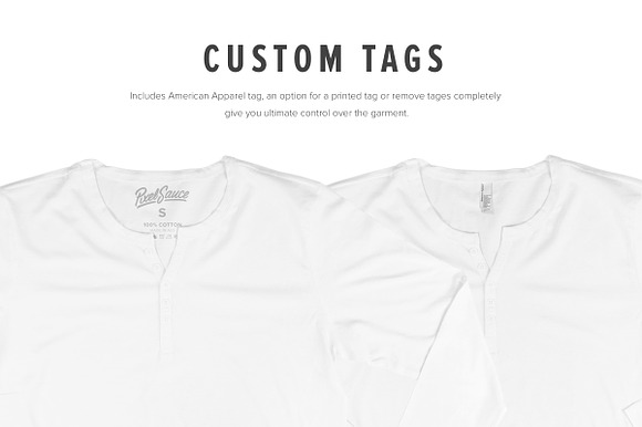 8 Premium Henley Shirt Mockups in Product Mockups - product preview 6