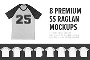 8 Premium Short Sleeve Raglan Mocks