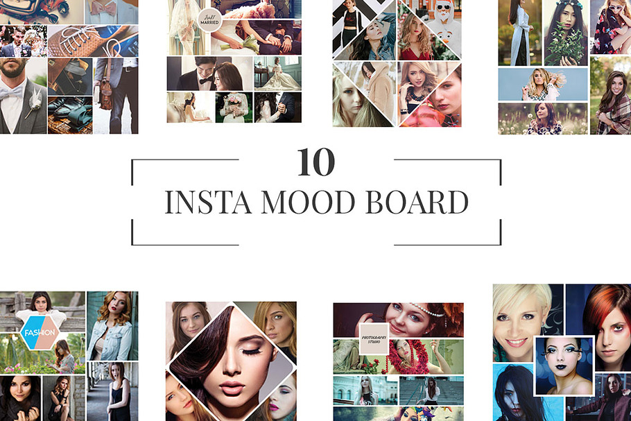 10 Instagram Mood Board Templates V1 in Instagram Templates - product preview 8