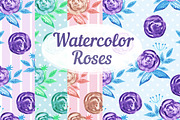 Watercolor Seamless Patterns