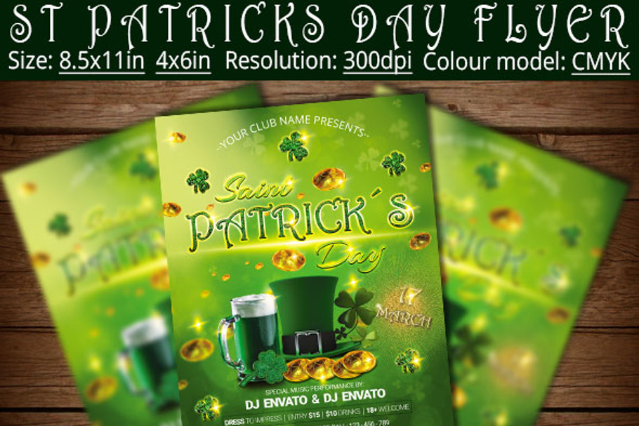 St Patricks Day Flyer Poster in Flyer Templates - product preview 8