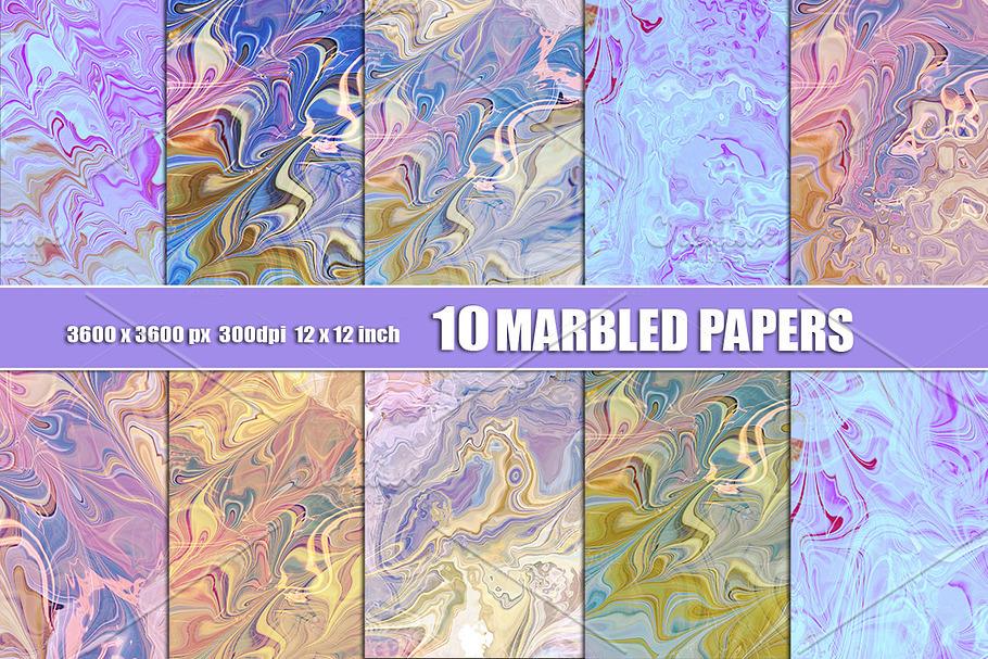 Marbled watercolor paper background