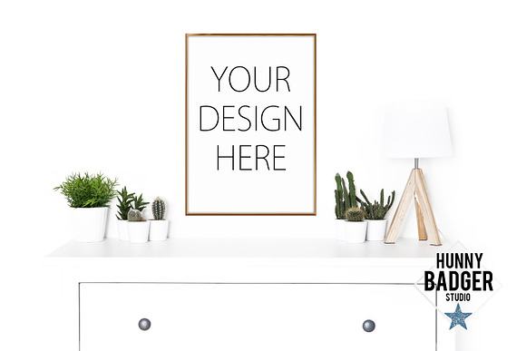 Styled stock photo - poster mockup in Print Mockups - product preview 3
