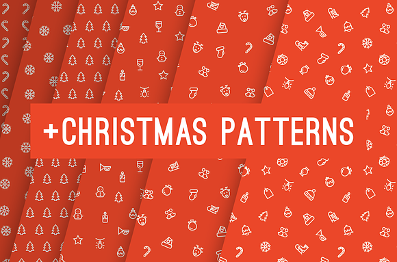 Christmas Icons / Patterns in Icons - product preview 1