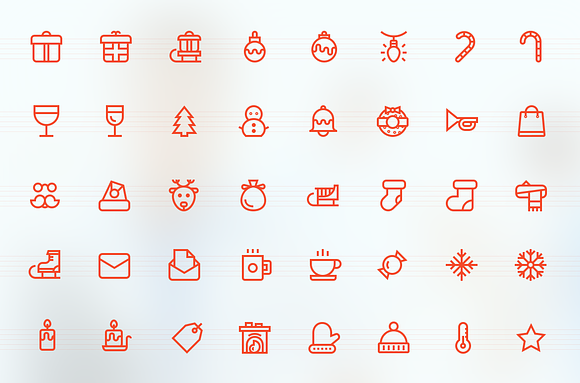 Christmas Icons / Patterns in Icons - product preview 2