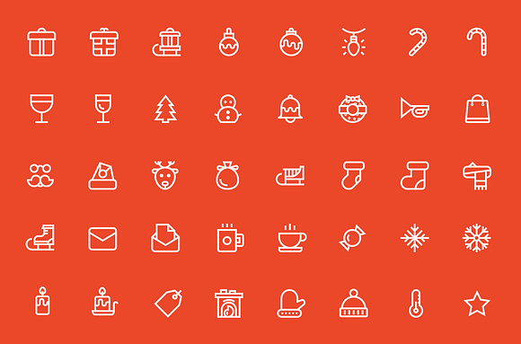 Christmas Icons / Patterns in Icons - product preview 3