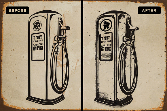 Fuel Station | Vector Grime Brushes in Photoshop Brushes - product preview 2