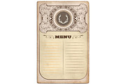 Vector set. Vintage card design for greeting card, invitation, m