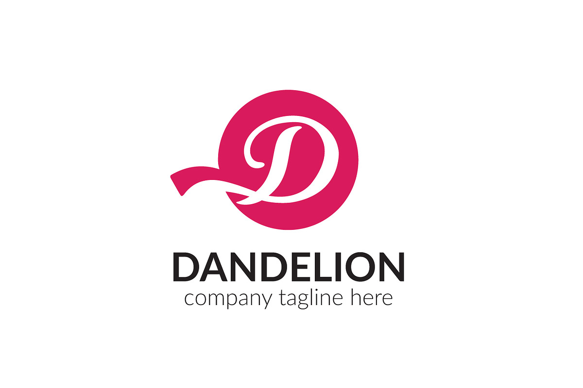 Dandelion Letter D Logo in Logo Templates - product preview 8