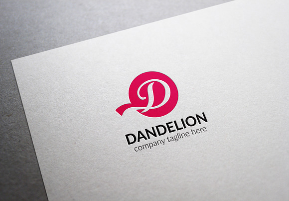 Dandelion Letter D Logo in Logo Templates - product preview 1