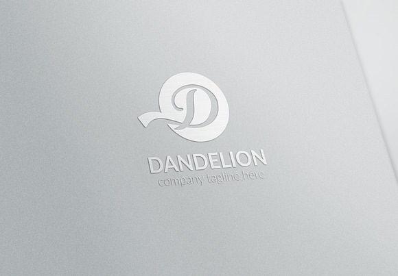 Dandelion Letter D Logo in Logo Templates - product preview 3