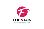 Fountain Letter F Logo