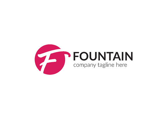 Fountain Letter F Logo in Logo Templates - product preview 2