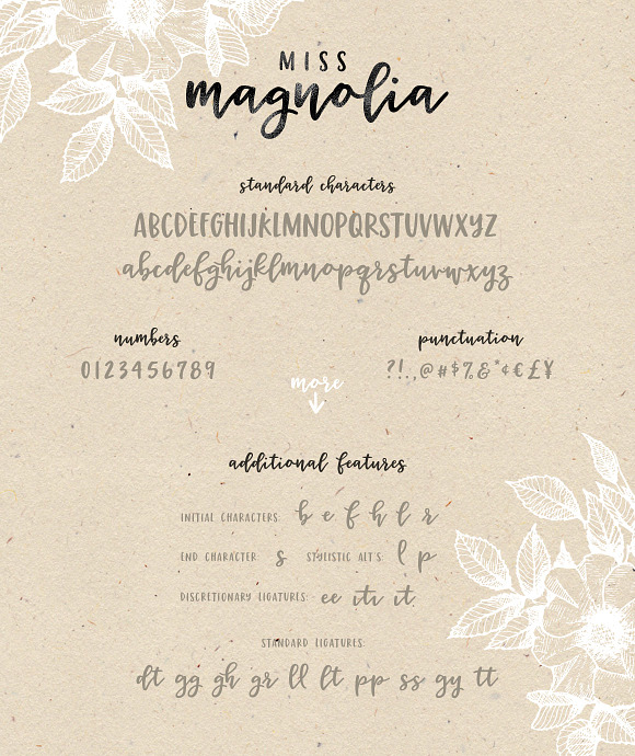 Miss Magnolia in Lettering Fonts - product preview 6