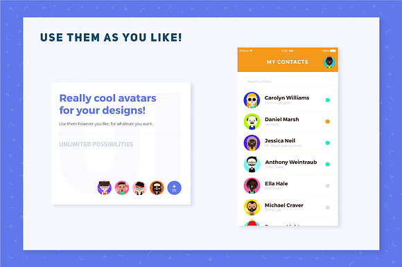 UI Avatars in Illustrations - product preview 7