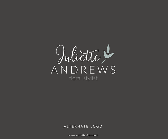 Watercolor Floral Custom Logo in Logo Templates - product preview 1
