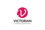 Victorian Letter V Logo