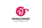 Worldwide Letter W Logo