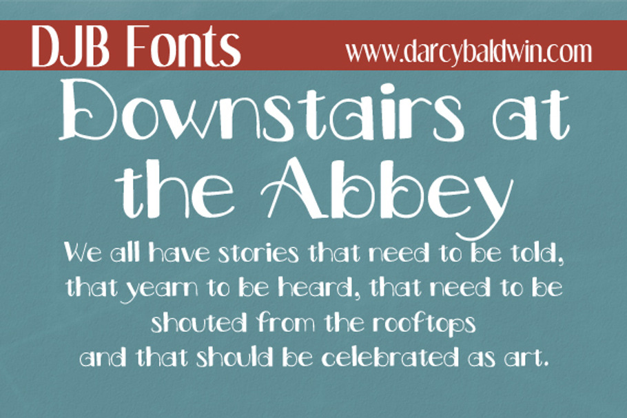 DJB Fonts: Upstairs/Downstairs