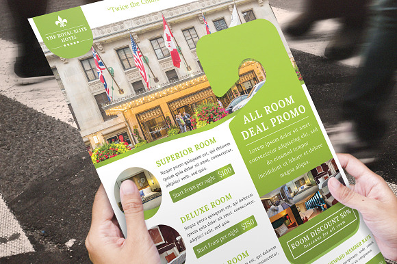 The Royal Elite Hotel Flyer Template in Flyer Templates - product preview 4