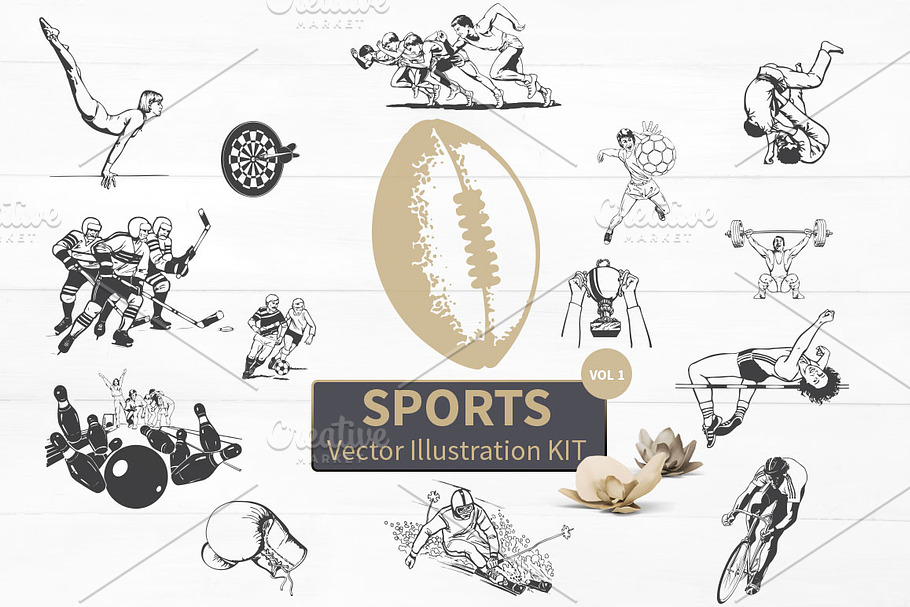 Sports Vector Illustration Kit in Illustrations - product preview 8