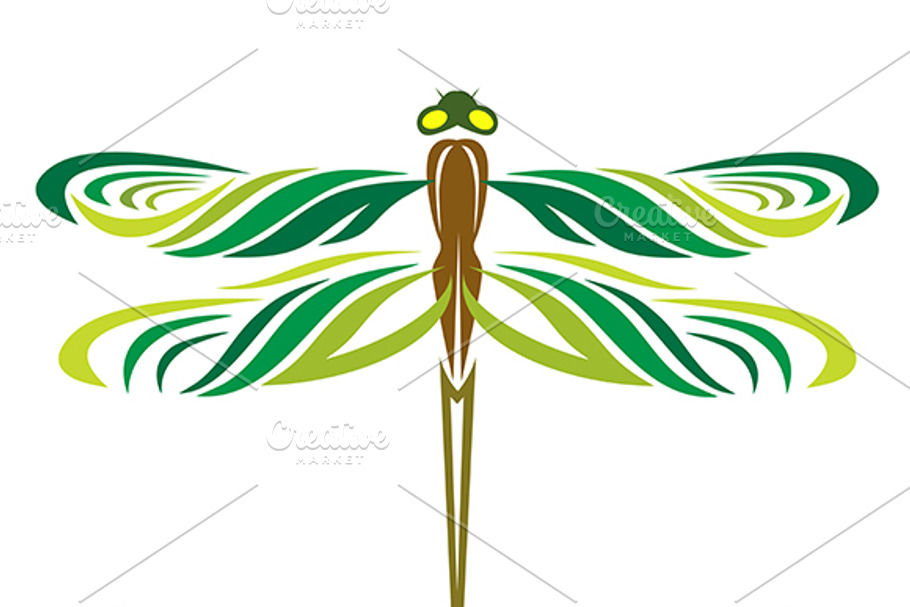 Dragonflies are three wings. in Graphics - product preview 8