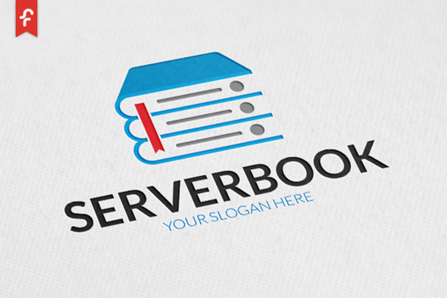 Server Book Logo in Logo Templates - product preview 8