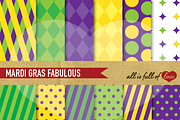 Mardi Gras Background Patterns