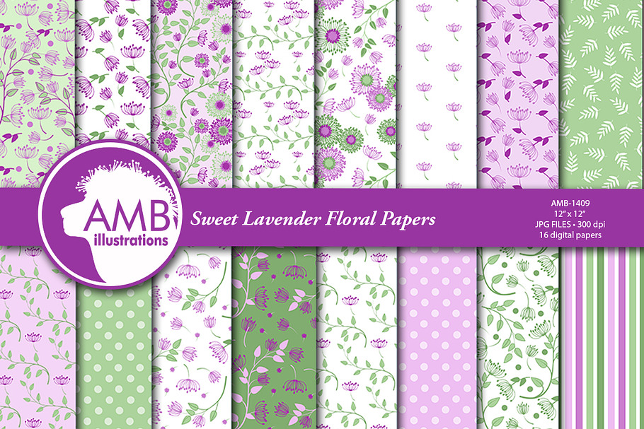 Sweet Lavender paper AMB-1409