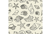 pattern with seashells