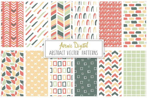 Hand Drawn Abstract Vector Patterns