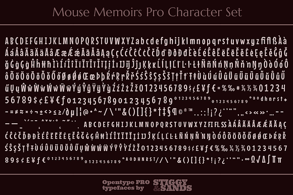 Mouse Memoirs Pro in Display Fonts - product preview 4