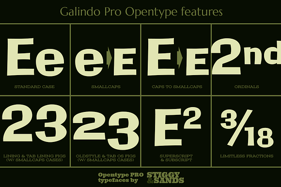 Galindo Pro in Display Fonts - product preview 3