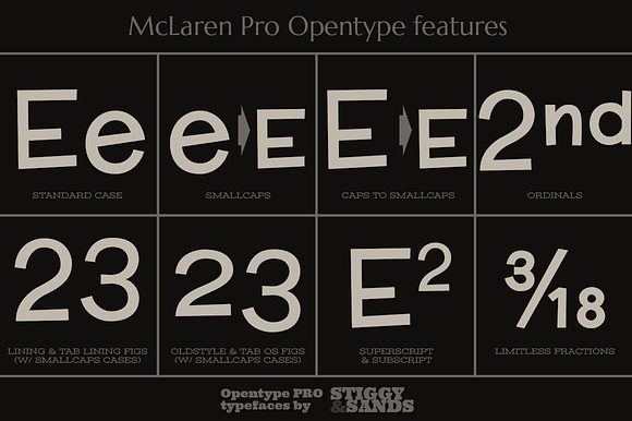 McLaren Pro in Display Fonts - product preview 3