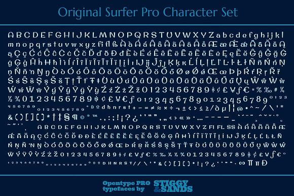 Original Surfer Pro in Display Fonts - product preview 4
