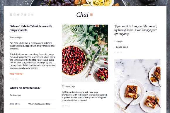 Chai tumblr theme in Tumblr Themes - product preview 1