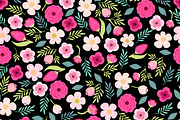 Cute retro floral pattern