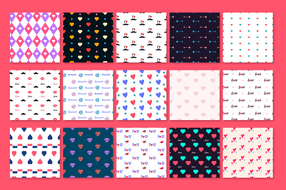 30 Seamleass Valentines day Patterns in Patterns - product preview 1