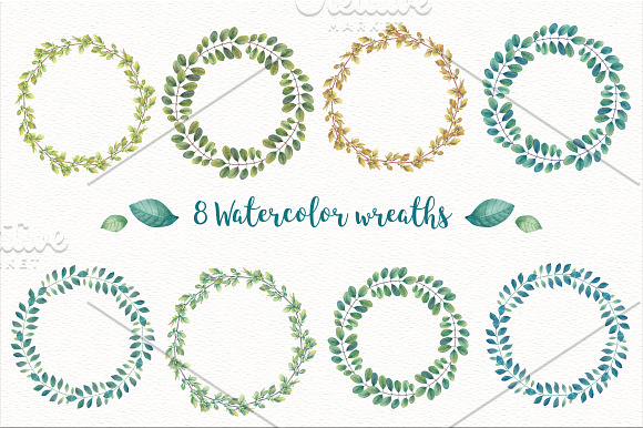 Hydrangea Watercolor Flowers in Illustrations - product preview 3