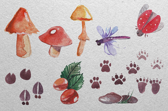 Watercolor animals for Children in Illustrations - product preview 2