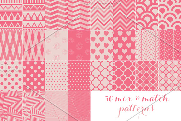 Super Pink 28 Pattern Set in Patterns - product preview 1