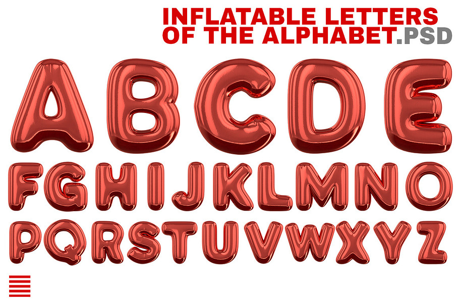 Inflatable letters