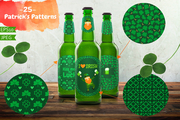 St. Patrick's Day big collection. in Patterns - product preview 1