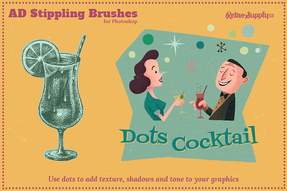 AD Stippling Brushes for Photoshop in Photoshop Brushes - product preview 4