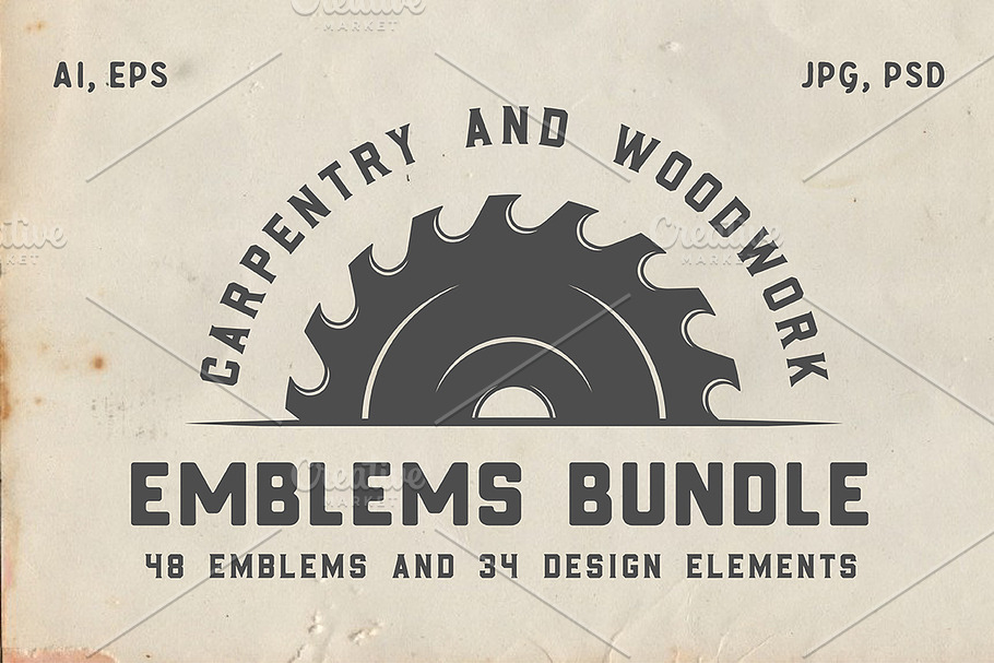 Vintage Carpentry Emblems part 2